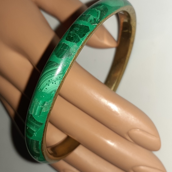 VTG 💖 SOLDREAL Brass Enamel Bangle Bracelet - Picture 4 of 6